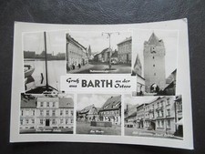 Barth markt hafen - ak, stadt