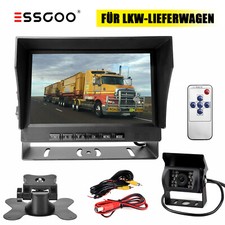 ESSGOO RÜCKFAHRSYSTEM Mit Monitor Rückfahrkamera 10M +7 Zoll LCD Monitor LKW VAN