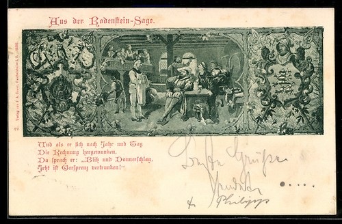Ansichtskarte szene aus der - ansichtskarte,