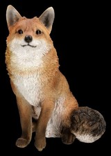 Gartenfigur - Fuchs sitzend