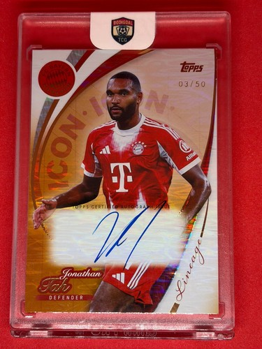 Jonathan tah card auto - tah, /50