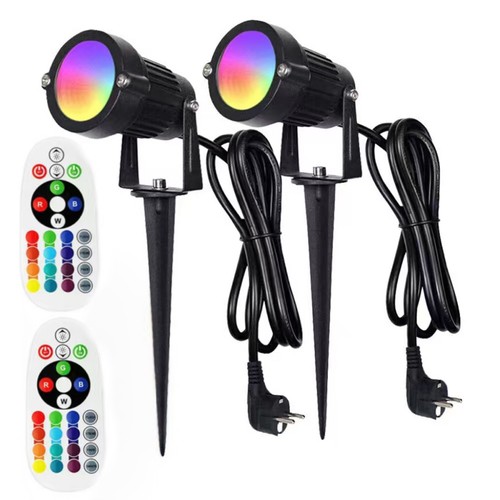 Rgbw led gartenstrahler - 2x,