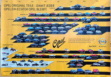Automobilgeschichte mit dem Original Opel  Stammbaum Poster DIN A 1