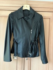 Schwarze Echtlederjacke von