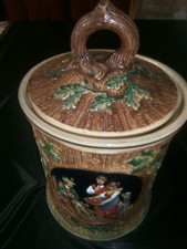 Alte Porzellan Keksdose mit Deckel, Porzellan Vorratsdose, Bonboniere, Geschenk