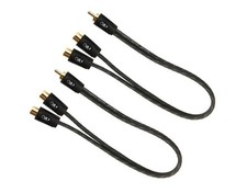 2x Cinch Y-Kabel 1-2 Adapter