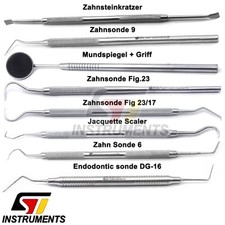 Zahnsteinentferner Zahnreiniger Zahnsteinkratzer Zahnsonde Doppelinstrument NEU
