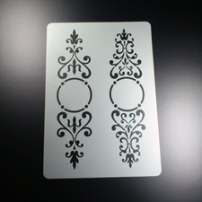 A4 Schablone Ornament Rahmen