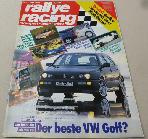 Rallye racing golf vr6 - racing,