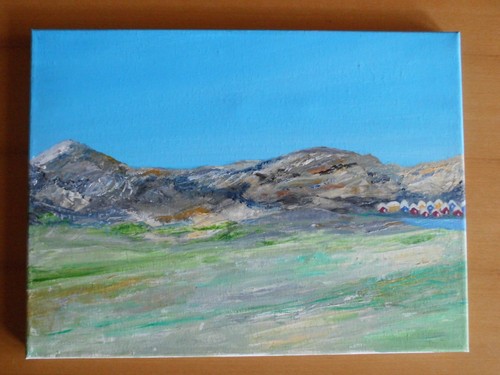 Acrylbild handgemalt auf