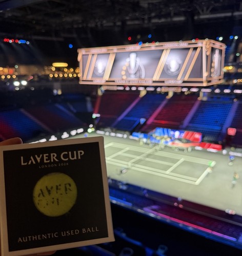 Match used laver cup - laver,