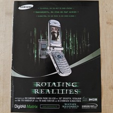 Samsung SGH-V200 Matrix 2003 Vintage Werbung Anzeige Werbeanzeige Advert Ad Adv