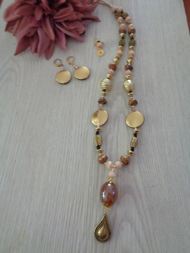 Schmuckset braun gold - xl-schmuckset, braun-gold