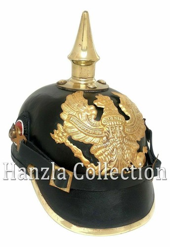 Lederhelm deutsche pickelhaube - lederhelm,