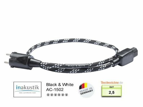 Inakustik black white - black, &