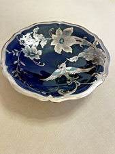 Kobaltblaue Fuß-Schale