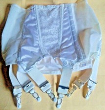 Satin   Straps, Strumpfhalter, weiss