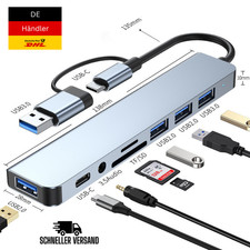 🔌 8-in-2 USB + Typ-C HUB