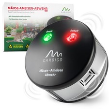 Mäuse und Ameisen Abwehr Gardigo® Ultraschall Mausefalle Ameisenschutz DUO