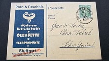 AK PK 1923 Werbematerial Stuttgart Roth & Paschkis versendet Schwäbisch Gmünd