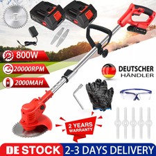 Elektro 24V Akku Rasentrimmer mit 2 Akku und Ladegerät Freischneider Motorsense