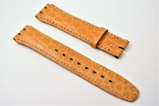 Original Swatch Gent Automatik Quarz Uhrenarmband Echtleder Bracelet Braun Kroko