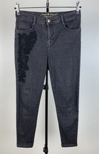 SCHIFFHAUER MUNICH Magic Gr. 20/ 40k stretch Jeans Athrazit Schwarz bestickt 911