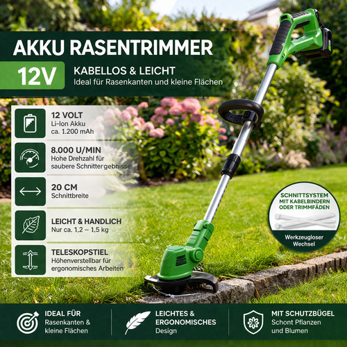 Akku rasentrimmer - akku,