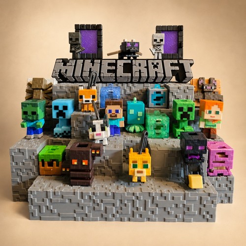 Minecraft kinder joy display - minecraft,