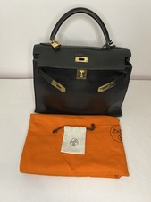 Hermes Kelly 32 cm Black Box