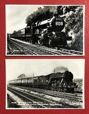 2 x Eisenbahn Foto AK British