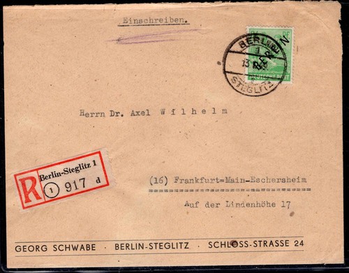 Berlin 1949 brief - berlin,,