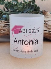 Windlichthülle * Windlicht * Konfirmation * Kommunion * Firmung * personalisiert