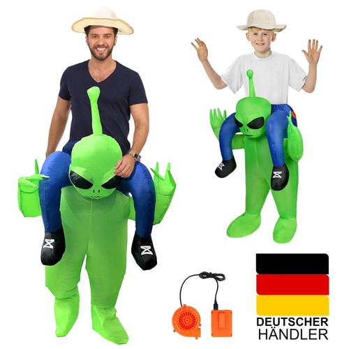 Aufblasbares alien kostüm - alien,