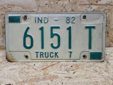 NUMMERNSCHILD USA INDIANA 1982