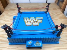WWF Ring mit Pfosten und Seilen Hasbro Titan Sport WWE WCW Figur Actionfigur