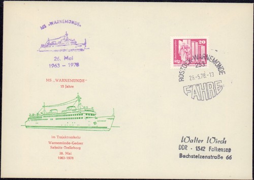 Ddr schiffspost seepost - ddr,