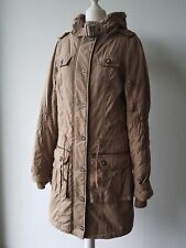 Madonna Winterjacke, Parka, beige, Kaputze, gefüttert, faux fur