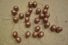 26 x rosa pink Glitzer Kugeln mit Draht Bastelbedarf Deko basteln Glitzerkugel 