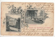 AK Gruss aus Seitenberg a.d. Biele Postamt Stronie Śląskie 1900 Schlesien A187