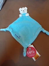 SIGIKID SCHMUSETUCH APTAWELT * BÄR TEDDY EISBÄR * UNBESCHMUST * KUSCHELTUCH Tag