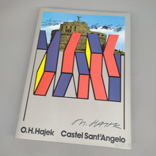 O. H. Hajek : Castel Sant'Angelo [1981] Kunst Skulptur ~ signierte Widmung ~ top
