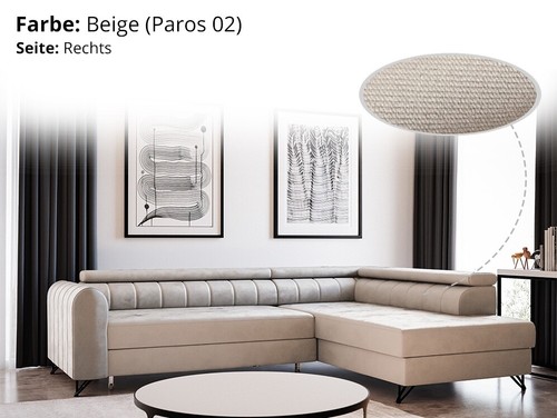 Ecksofa mit bettkasten alice - bettkasten,