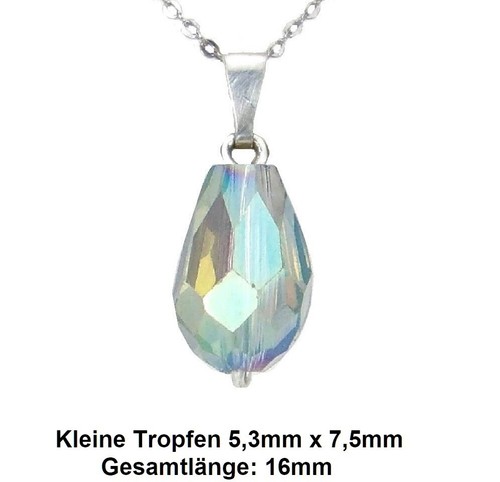Rheinkiesel tropfen anhänger - rheinkiesel,
