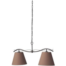 Massive Pendelleuchte Edward Uno 2 Landhaus Rustikal 2x E14 37670-86-10