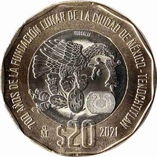 Mexiko pesos 2021 - mexiko, 20