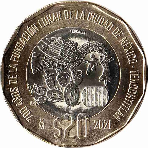 Mexiko pesos 2021 700th - 20,