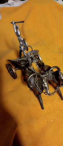 Messing pferd mit - mit, streitwagen