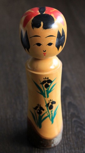 Kokeshi,Holzpuppe,Handmade,alt