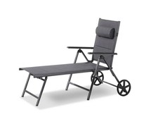 LIVARNO home Alu-Rollliege Gartenliege »Toronto«, verstellbar, anthrazit
